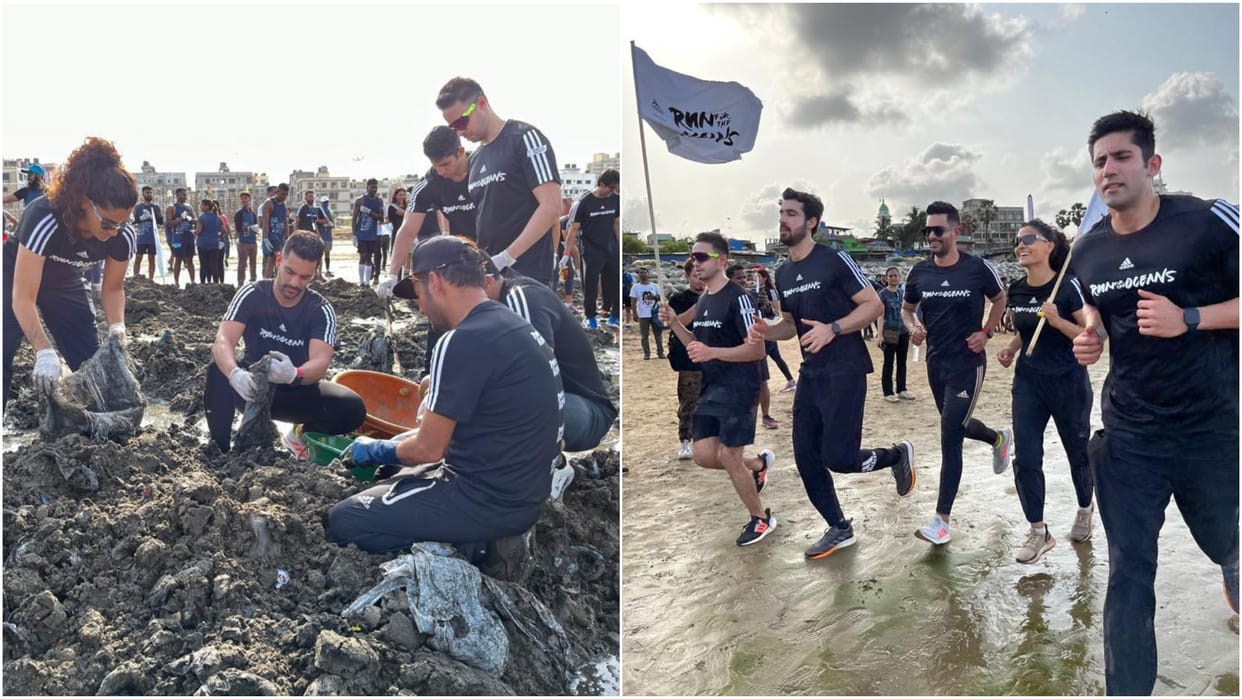 Celebrities unite for Run For The Oceans initiative at Versova beach on World Environment Day