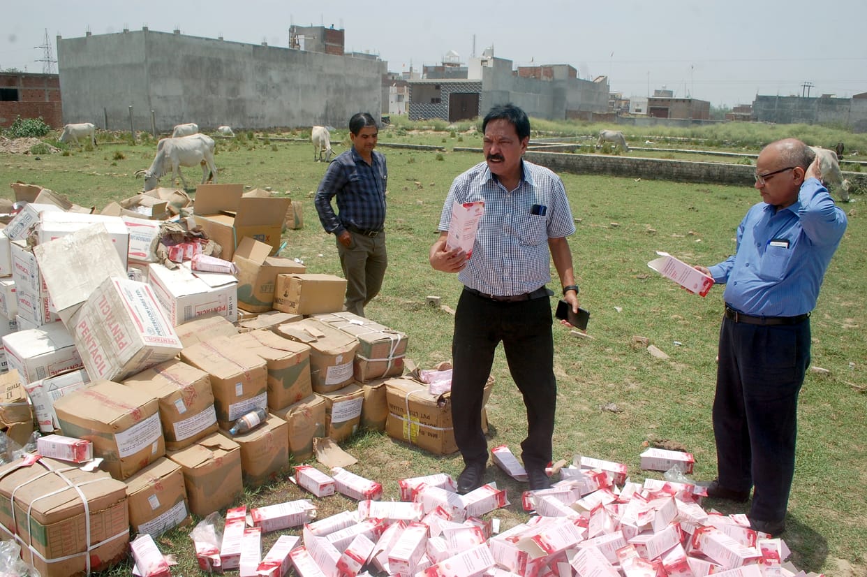 Expired medicines found lying in the open, investigation started