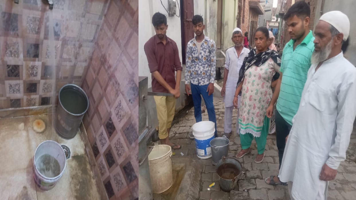 A truck mud came out to clean the water tank, townspeople were drinking dirty water for a week in Baghpat
