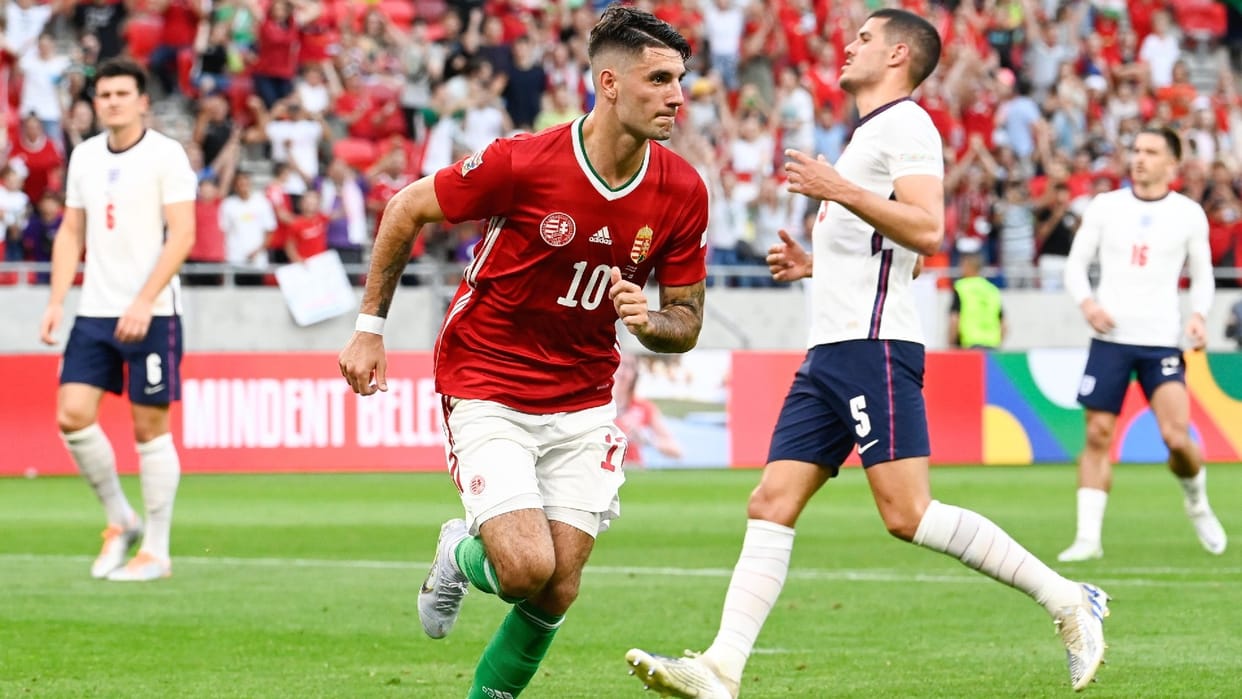 UEFA Nations League Hungary first win against England in 60 years dominik szoboszlai penalty became the decider