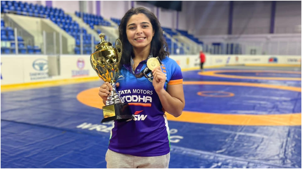 Sri Ganganagar female wrestler Sarita Mor wins gold in UWW ranking series