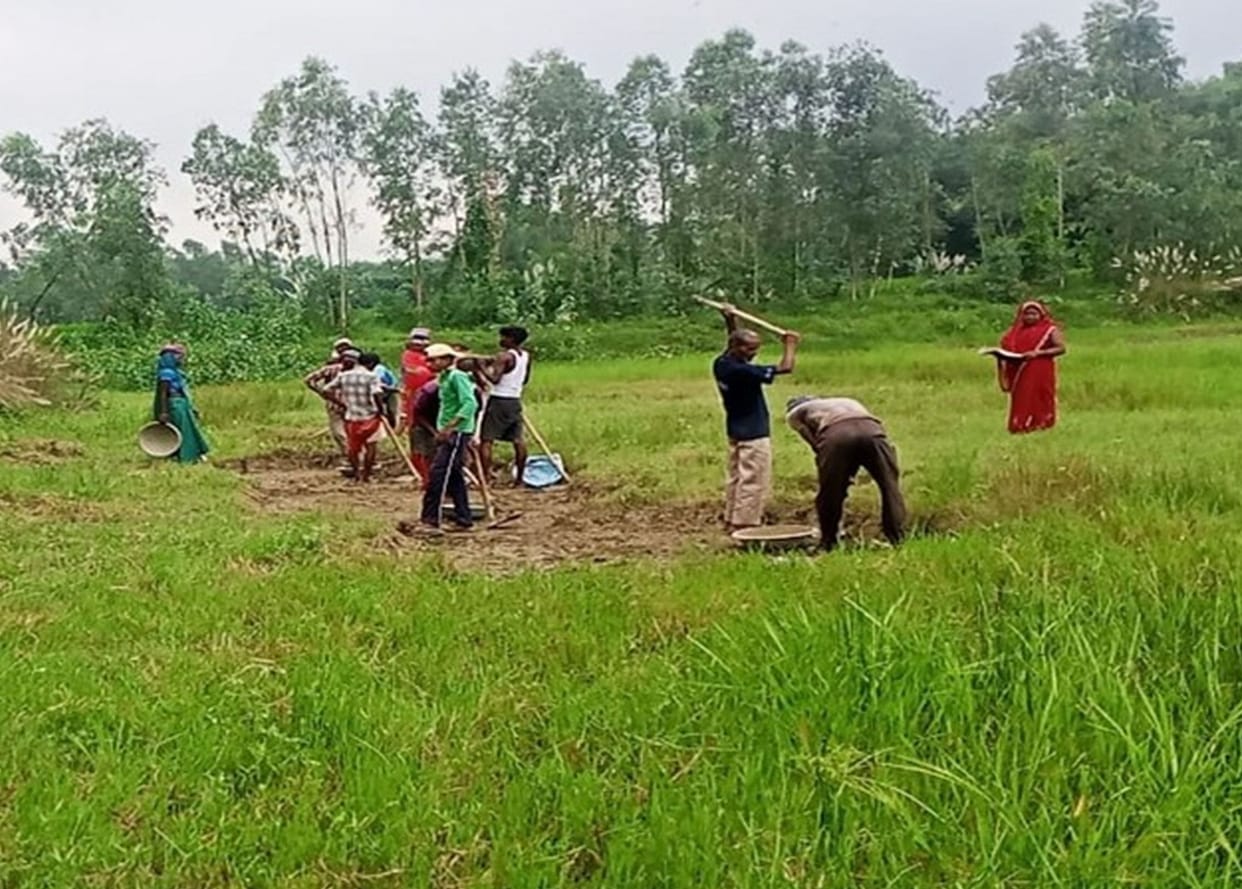 11.28 crore rupees of mnrega expended on agriculture work