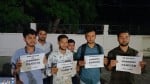 एएमयू में कश्मीरी पंडितों के समर्थन में छात्रों ने निकाला मार्च।