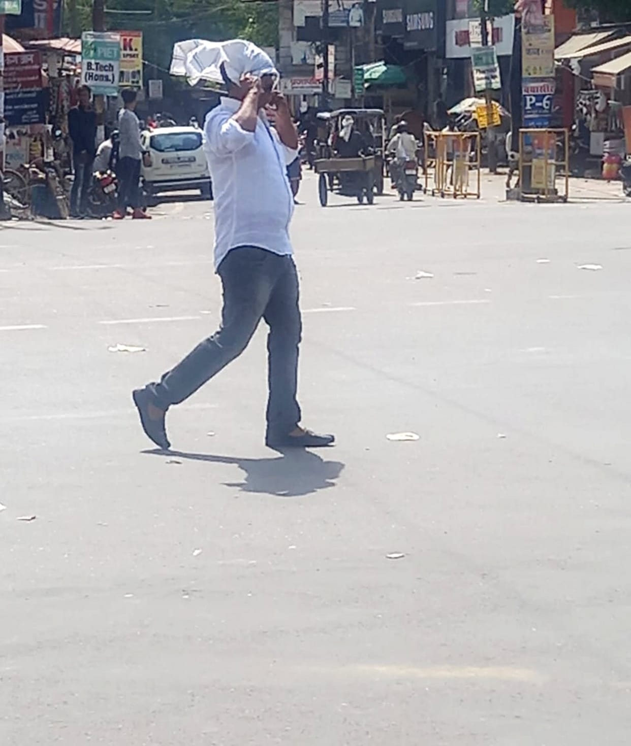 Life is scorching due to scorching sun and hot air