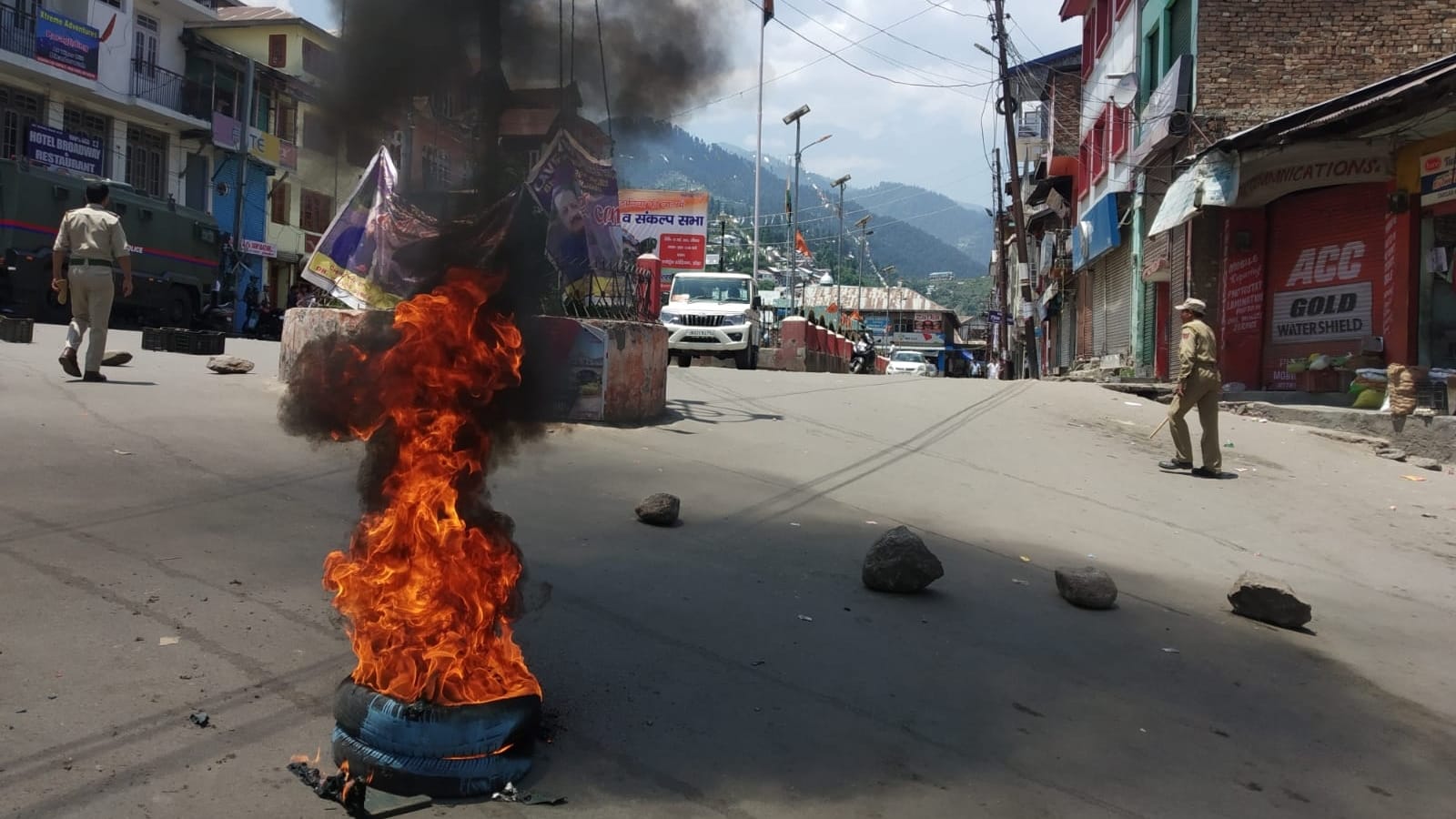 Bhaderwah Temple Vandalised Vasuki Nag temple attacked in Bhaderwah people protest