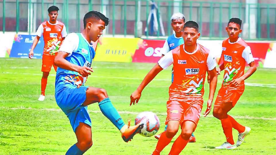 Team of these states filed victories in football matches of Khelo India Youth Games