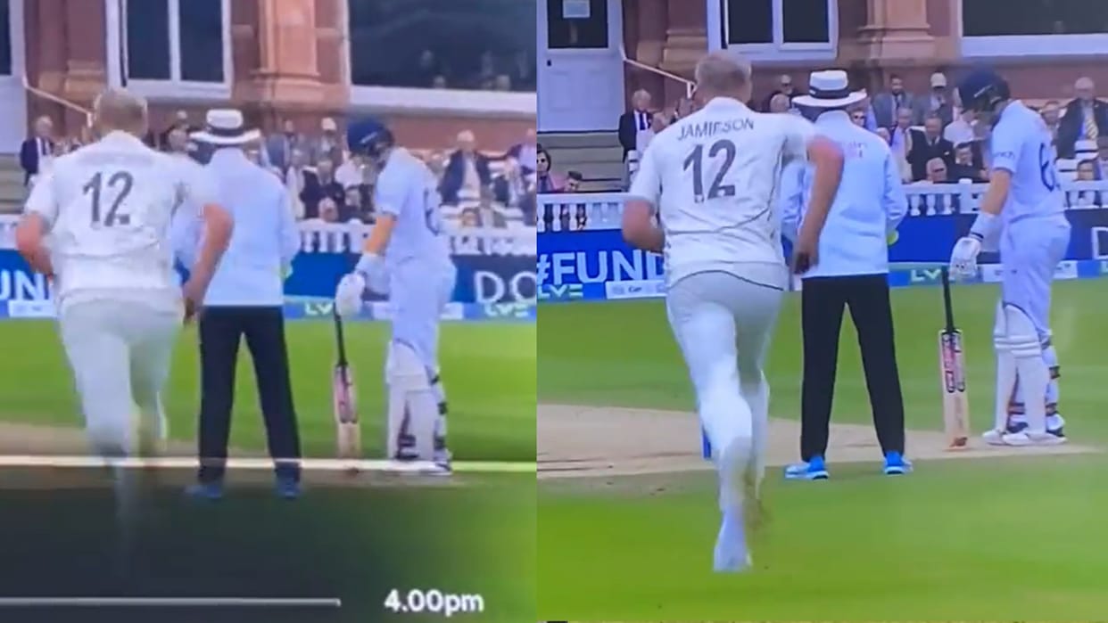 Joe Root shows Magical talent in lords against new zealand his bat balancing trick video goes viral