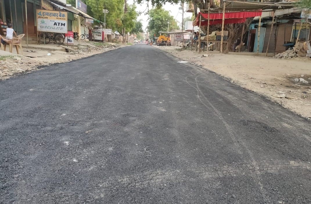 The road was built, the work hanging for six months was completed in one day