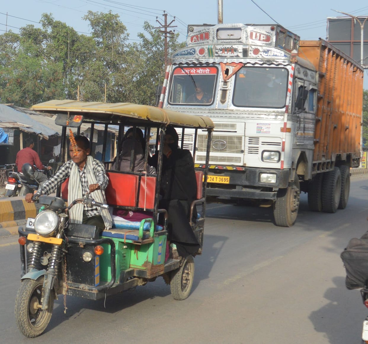 Heavy vehicles running fearlessly inside the city