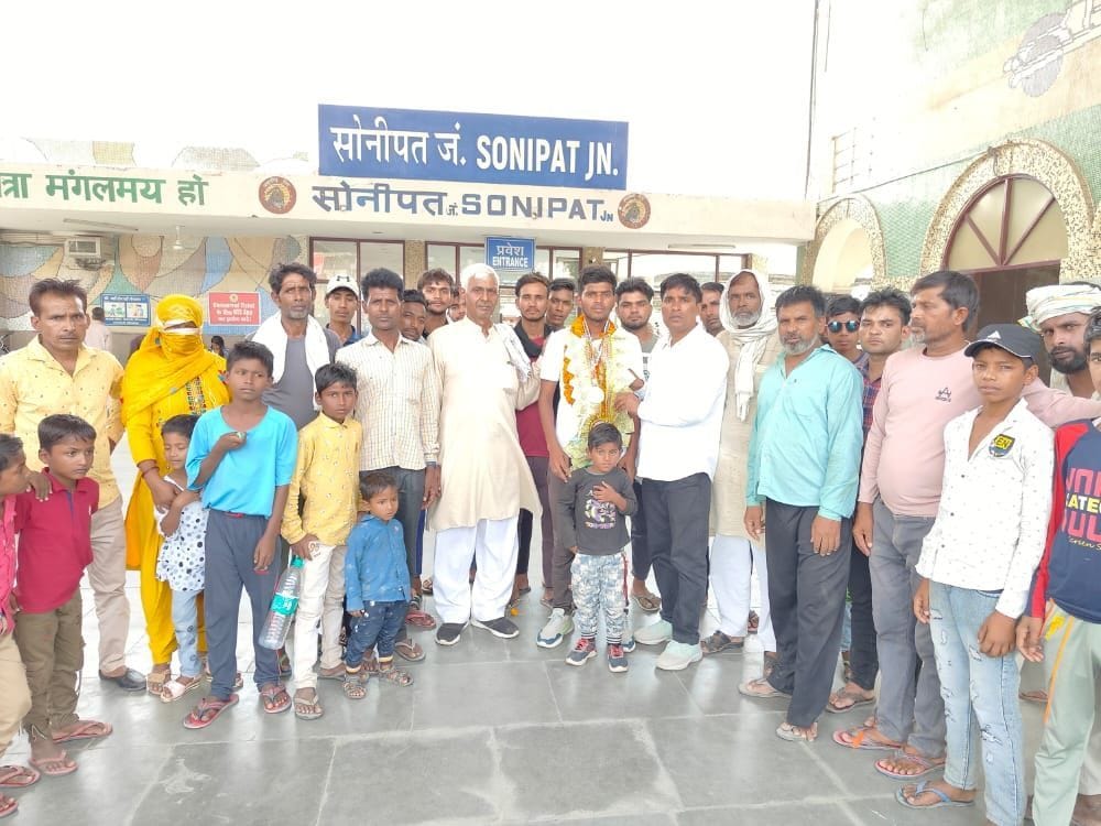 Welcome Harshad returned after winning the gold medal in the national competition