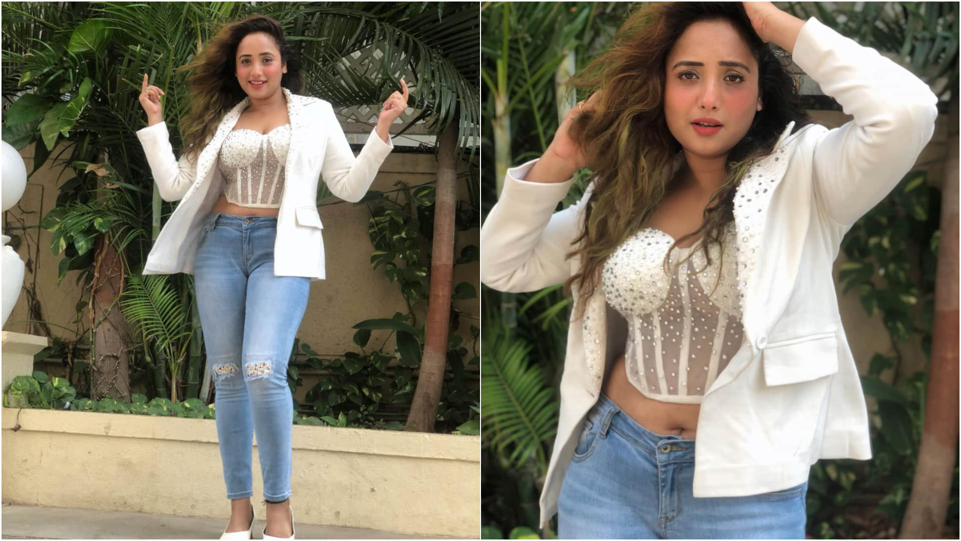 bhojpuri actress rani chatterjee goes bold wearing transparent corset top