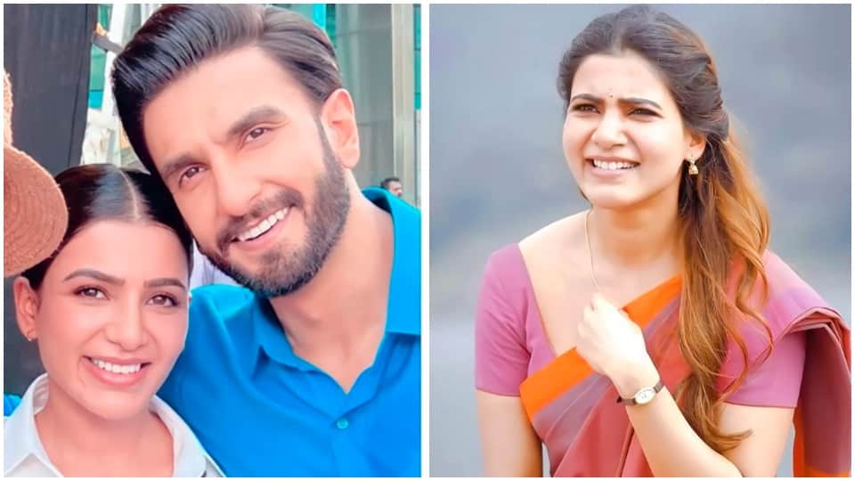 south actress samantha ruth prabhu and ranveer singh poses together fans asked they are doing any project