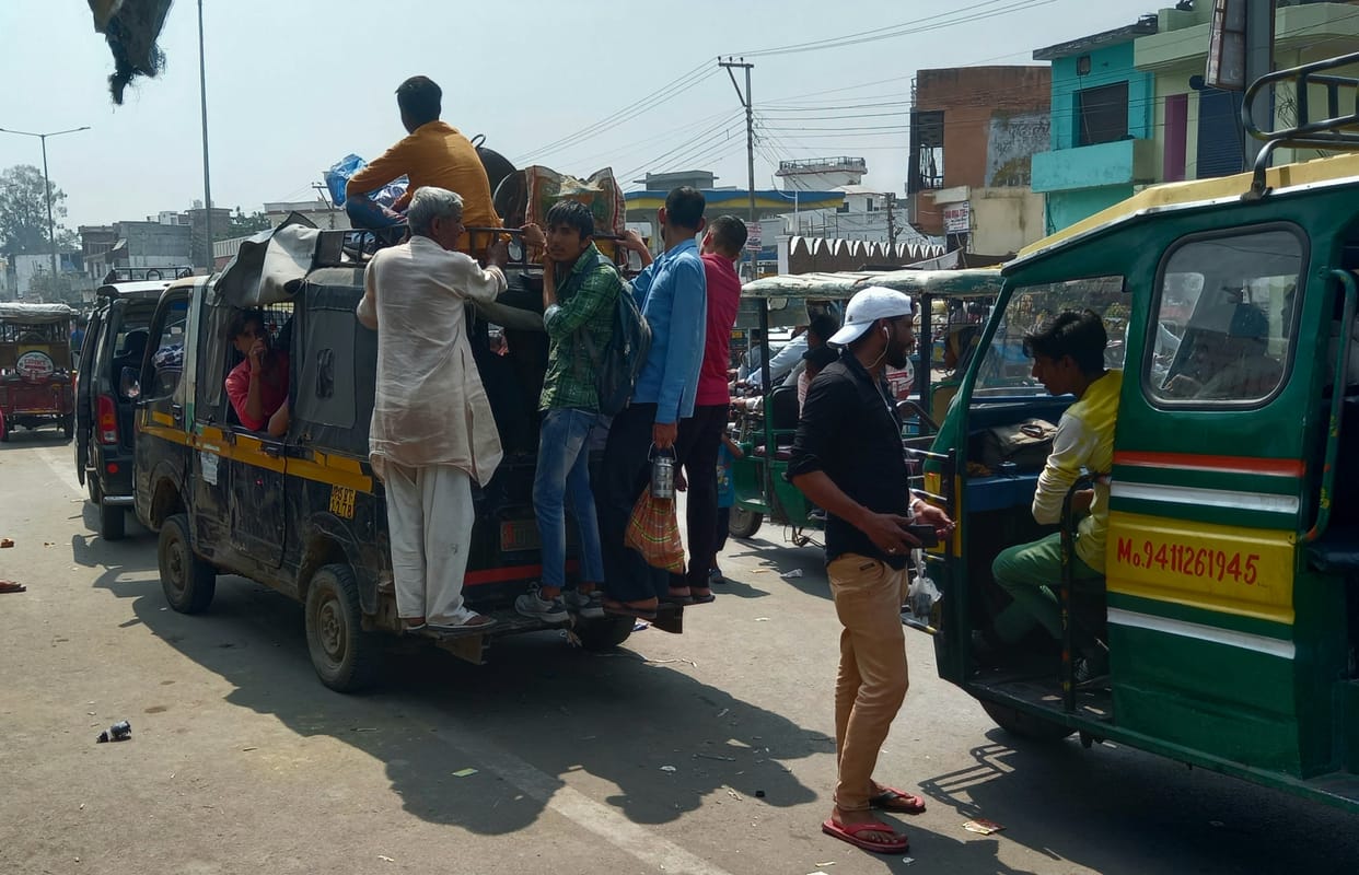 Buses disappear from the roads in the evening