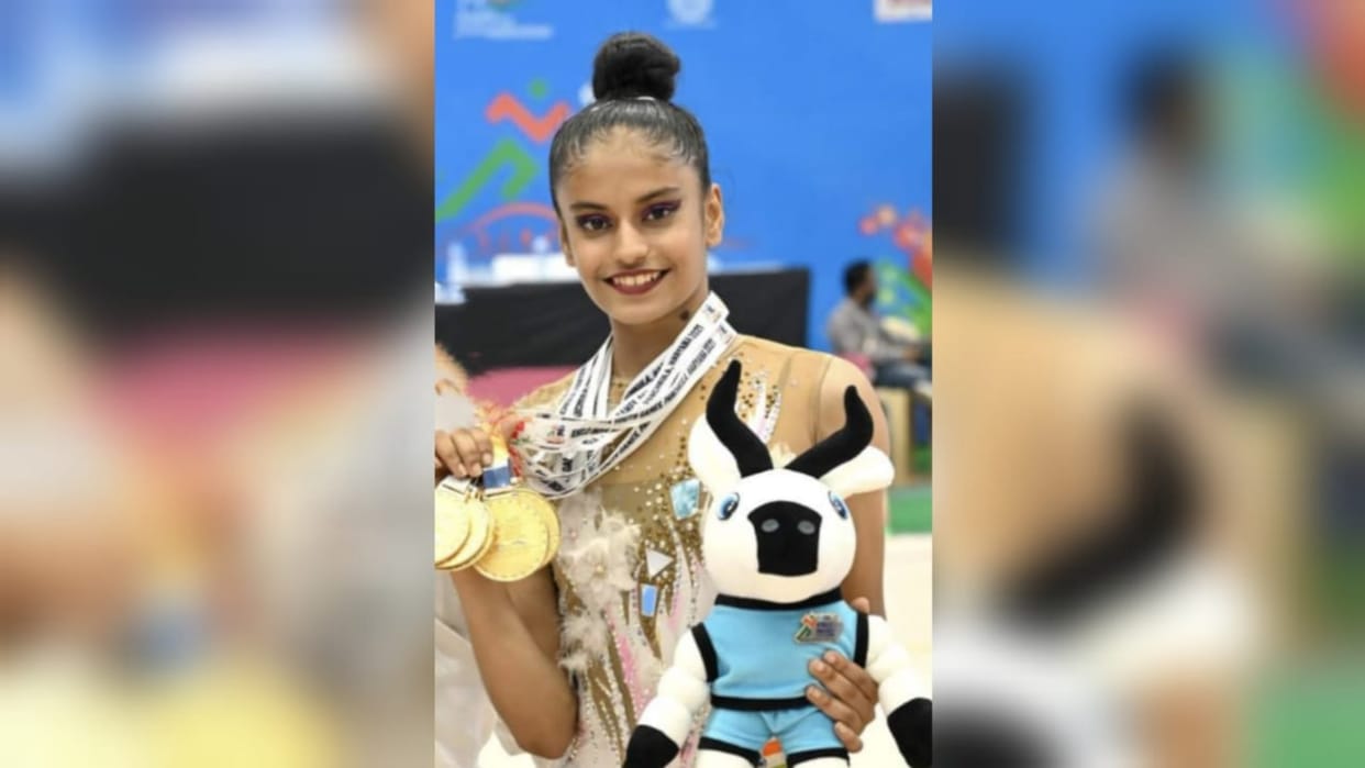 Khelo India Youth Games: Sanyukta Kale of Maharashtra won 5 gold medals in Rhythmic event