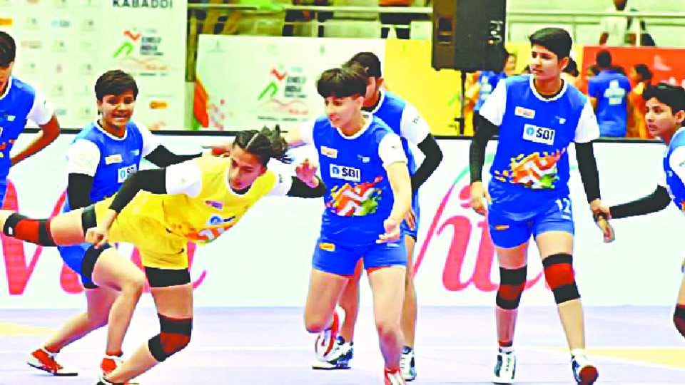 Haryana women kabaddi team won gold medal in Khelo India Youth Games