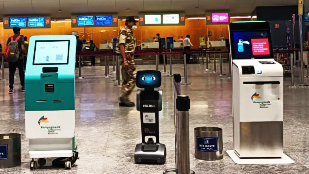 Kempegowda International Airport Bengaluru introduces robots for enhanced passenger