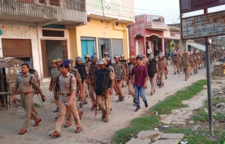 Route march out under the leadership of DIG