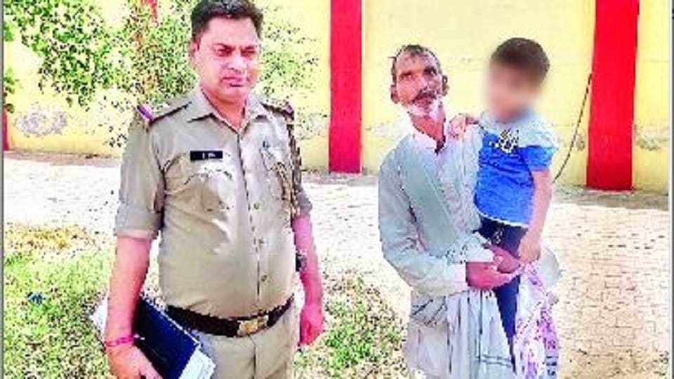 father left the innocent son alone in Bharatpur Rajasthan forest