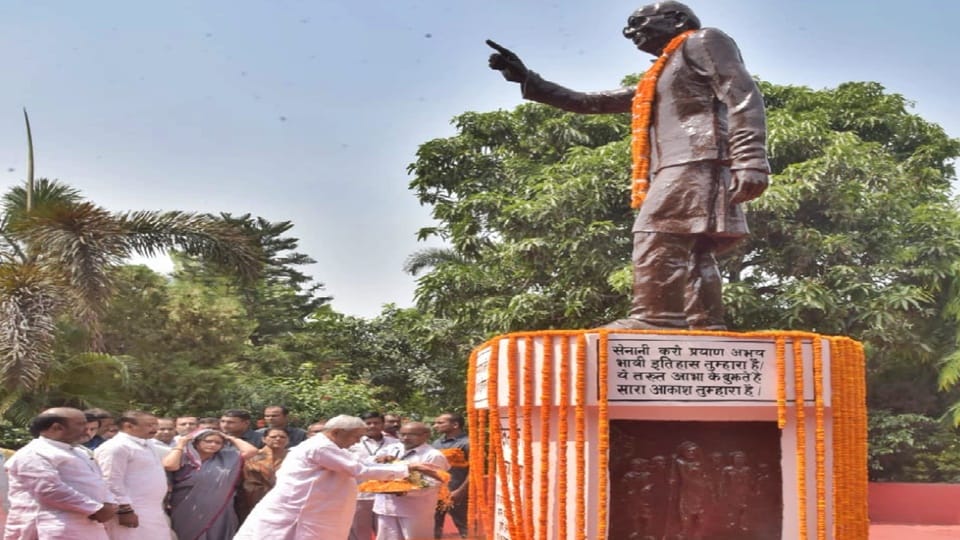 Bihar CM Nitish Kumar said Trying to work as per ideals of Lok Nayak Jayaprakash Narayan
