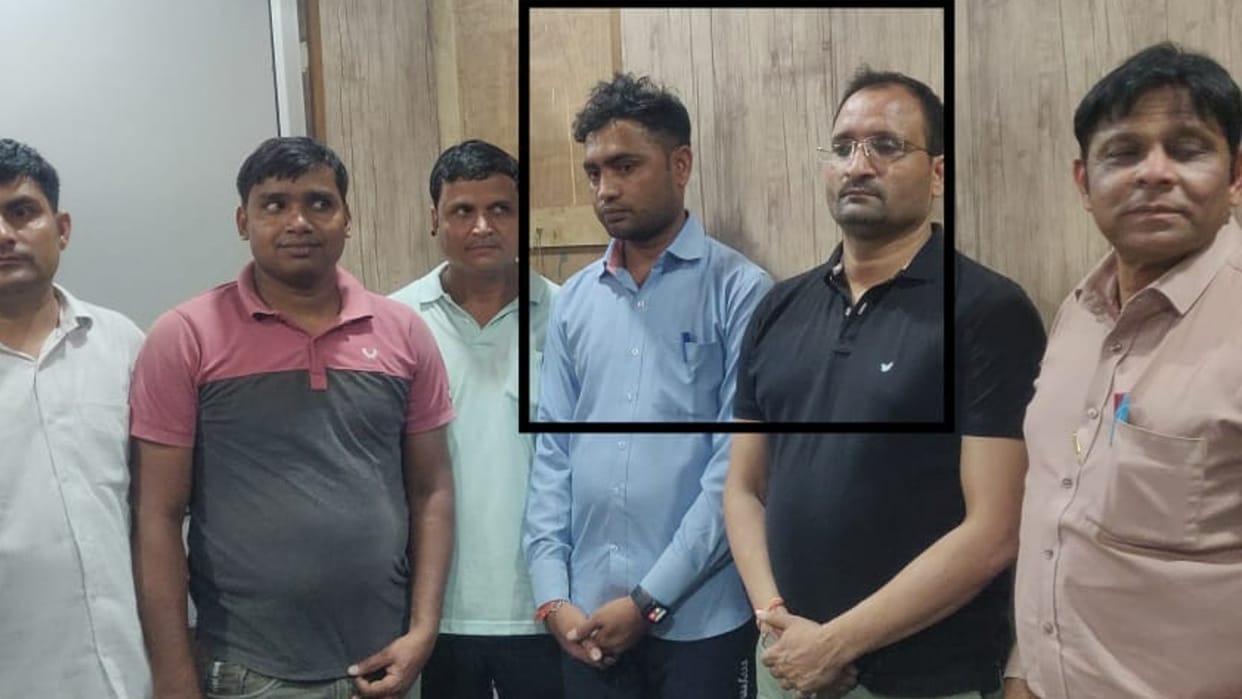 Bharatpur ACB Excise Inspector and broker of Bayana Excise office arrested for taking bribe