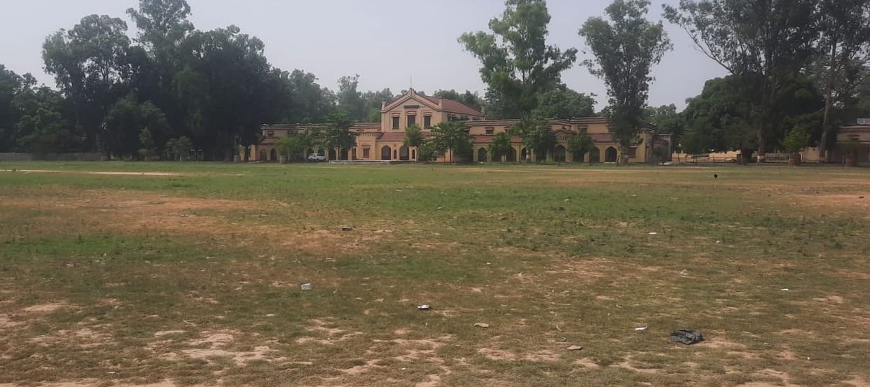 The playing fields of inter colleges are in bad shape, where students play