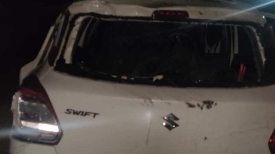 A young man died after an uncontrolled car fell into canal in Sonipat