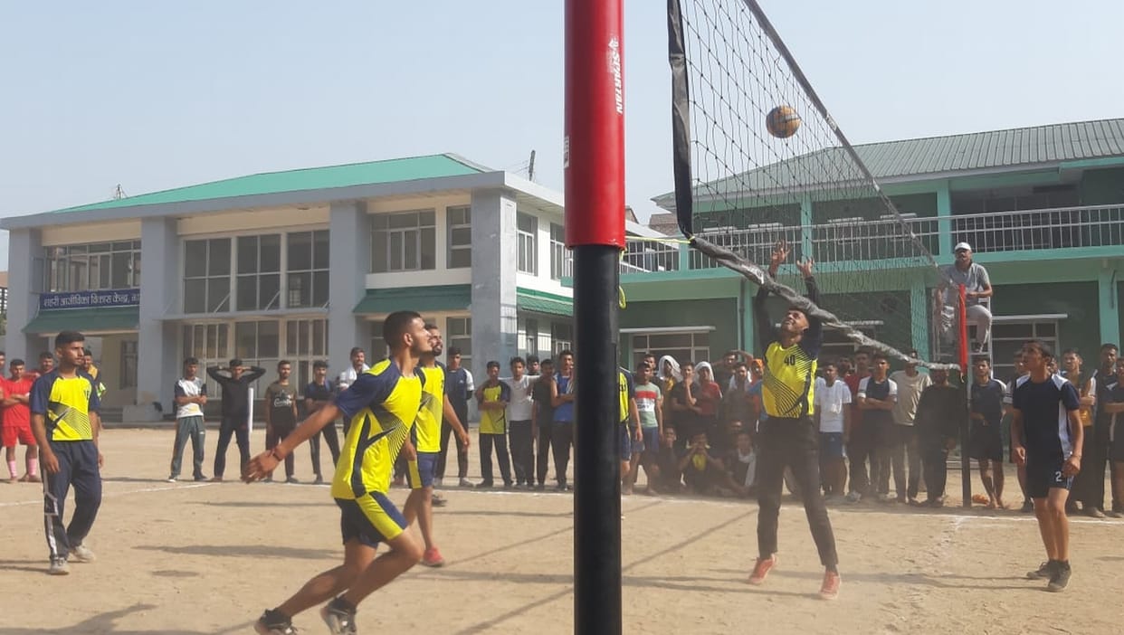 nahan win volleyball  pratiyogita in iti nahan