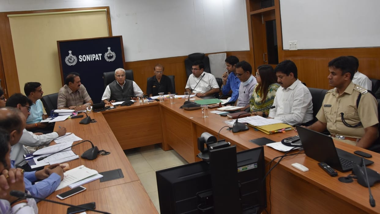 Chairman of NGT Monitoring Committee took meeting of officers in Sonipat