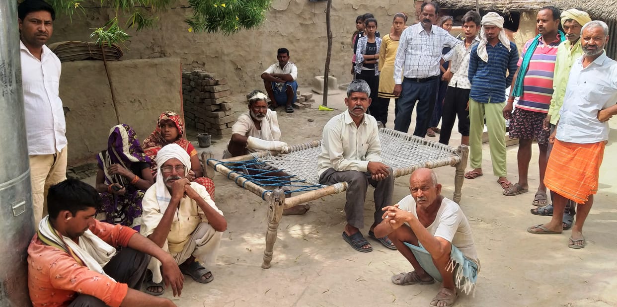 villagers threatened by goons