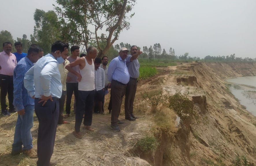 Embankment ready to stop erosion in Gauspur