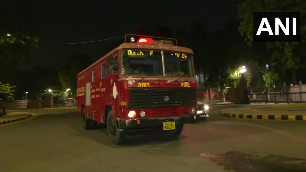 Fire in delhis north block