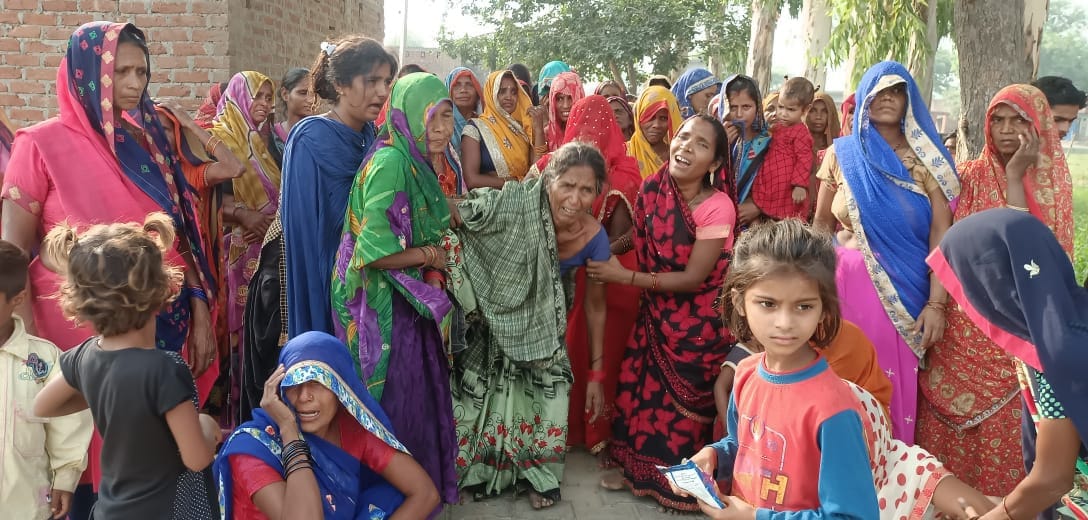 Cremation of the body of Ranjit, who died in Hapur accident