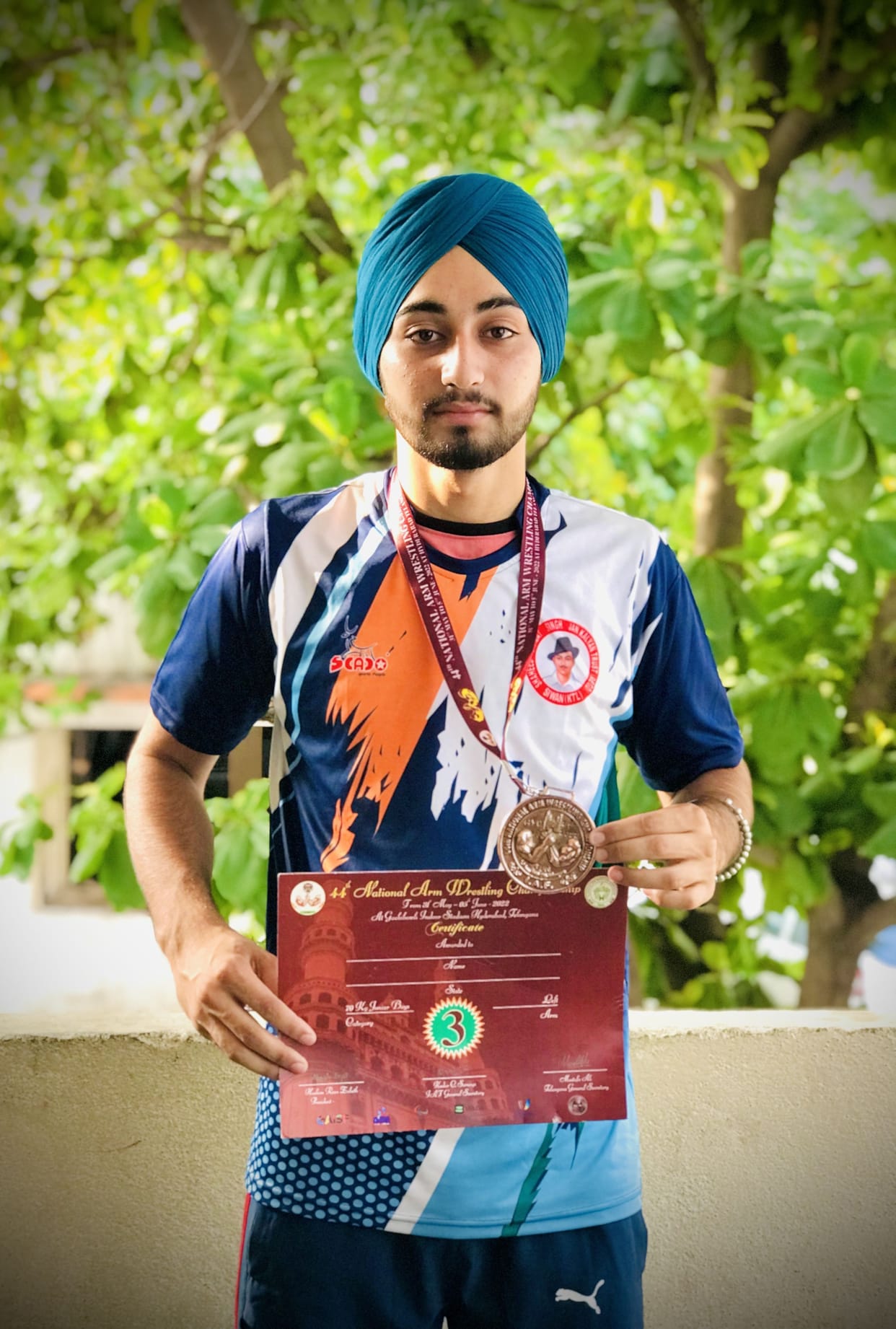 Sukhman Singh named Roshan by winning bronze medal