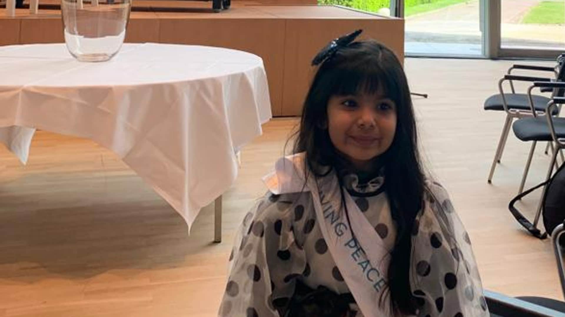 Five year old Samar of Ajmer gave message of saving water in Netherlands