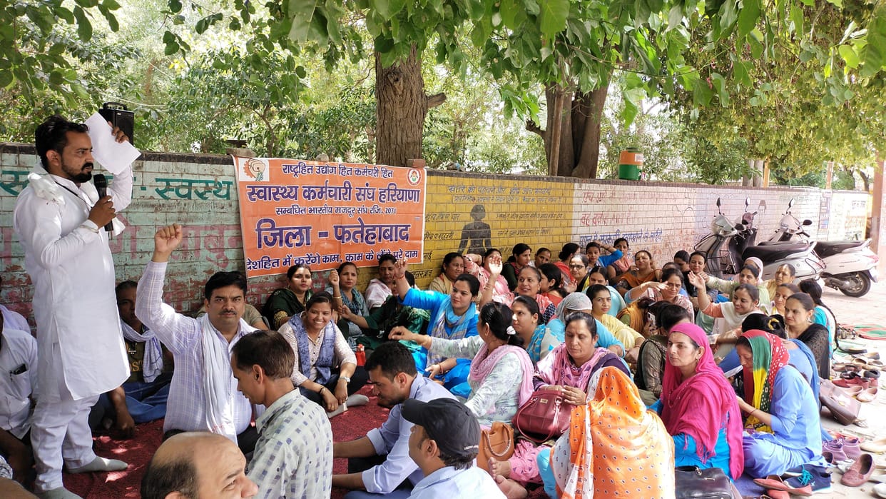 39 percent employees of NHM on strike