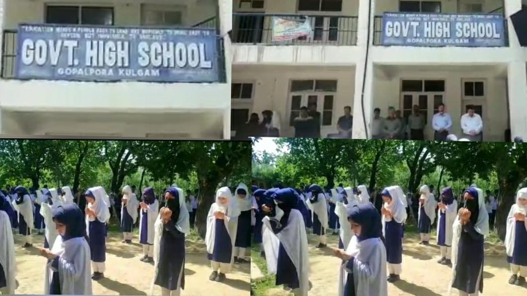Students and staff members observed 2 minutes of silence to pay tributes to teacher Rajni Bala in all jammu kashmir schools
