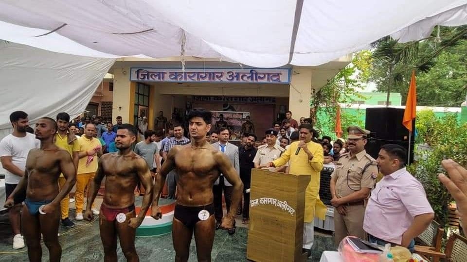 Rameshwar got the title of Mr. Aligarh Jail