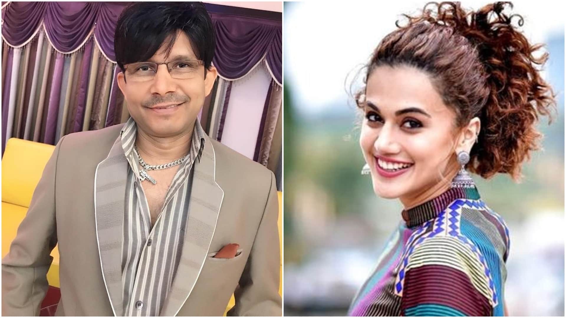 KRK made a big allegation on Taapsee Pannu said she hate her sister so much that don’t want to make her an actress