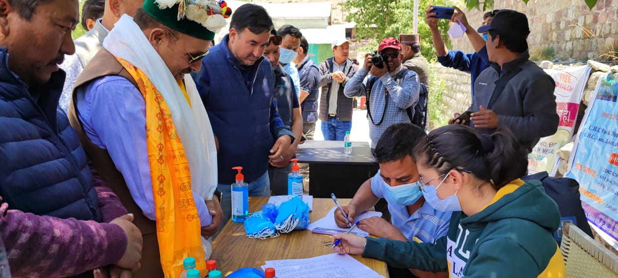 620 people health checkup in kaza