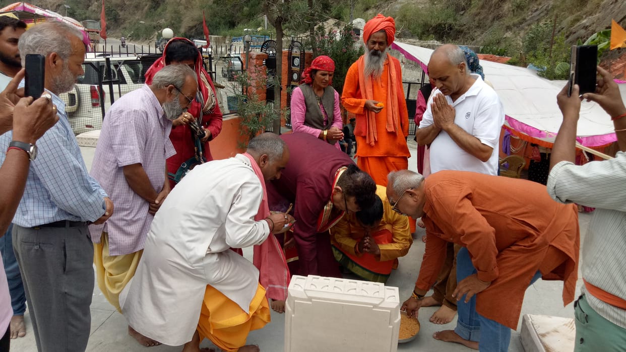 unnu mahadev temple foundation stone established