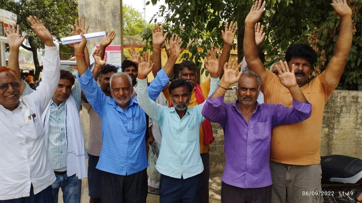 Villagers demonstrated against the doctor