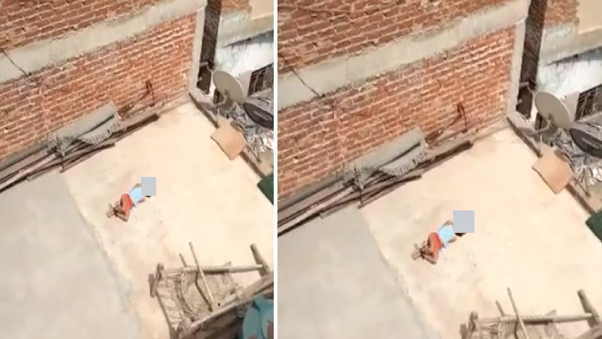 innocent daughter video circulating on Social Media wherein mother tied her hands and feet