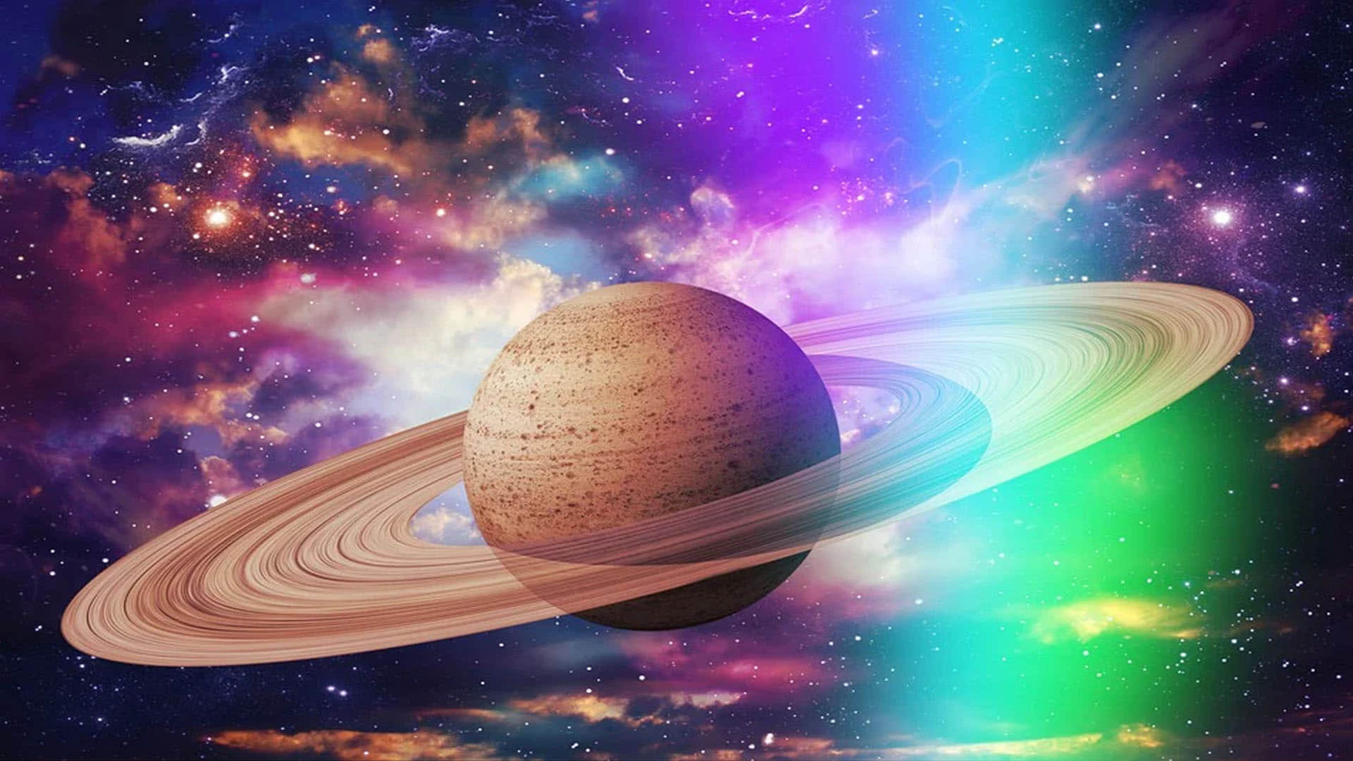 movement of saturn its rings and moon through space watch the video