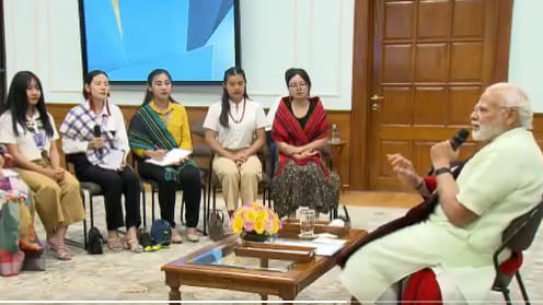 Prime Minister Narendra Modi interacted with delegation of women from Nagaland