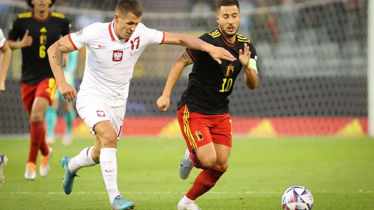 UEFA Nations League Belgium beat Poland 6-1 after trailing by one goal