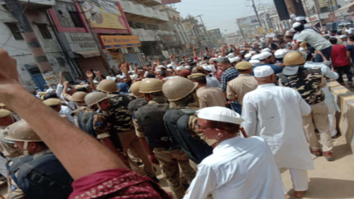 Huge protest in UP's Saharanpur over inflammatory statements of suspended BJP leader Nupur Sharma
