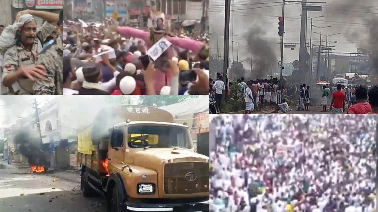 Prophet Remarks Row: Violence After Namaz in 20 Districts Uproar Stone Pelting and Arson See in Photos