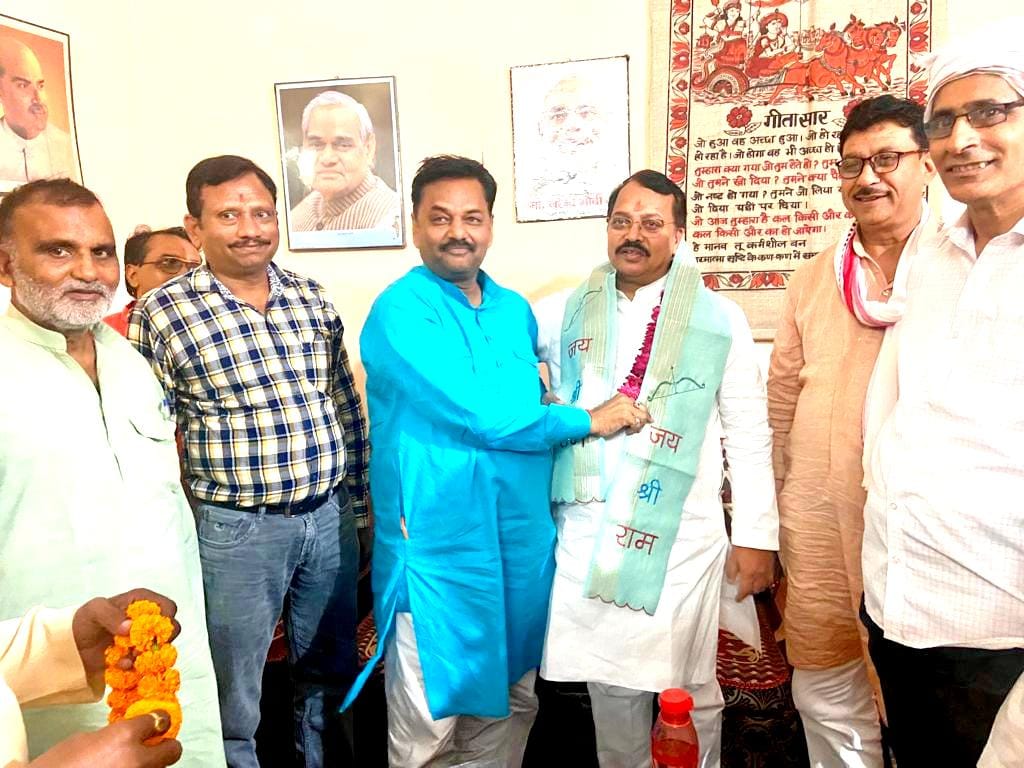 Hamirpur Rajya Sabha member Baburam was welcomed by the workers, said - will make efforts for the development of the area
