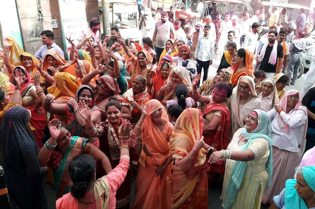 Idols of Gods and Goddesses installed along with Parikrama Yatra