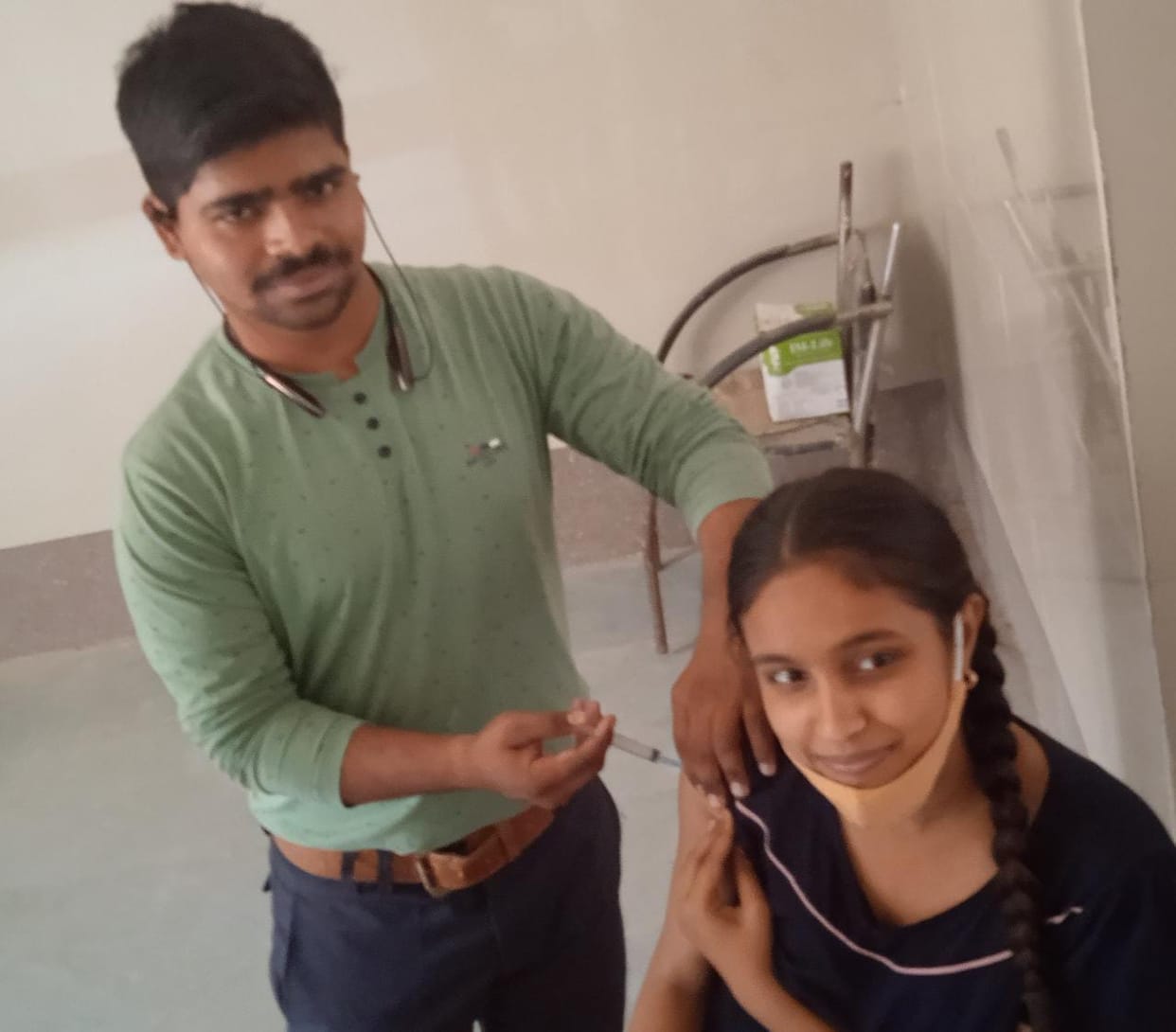 100 percent corona vaccination in etah